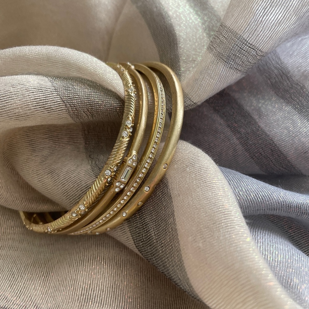 2/$20 Set of 4 Lia Sophia Gold Tone Bracelet